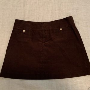 Adorable Lily Pulitzer brown corduroy skirt